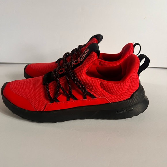 Adidas Lite Racer Adapt 5.0 K Shoes, Red, Size 5 - Picture 3 of 9